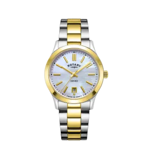 Rotary Ladies Two-Tone Mother of Pearl Dial Oxford Watch