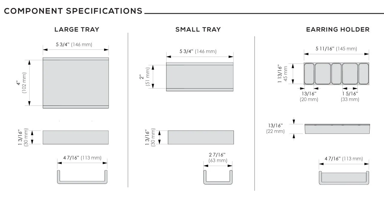 TAG Hardware Contour Premium Top Tray Trim-to-Fit Faux Leather Kit