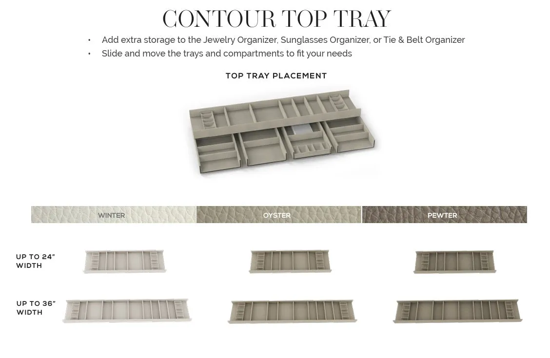 TAG Hardware Contour Premium Top Tray Trim-to-Fit Faux Leather Kit