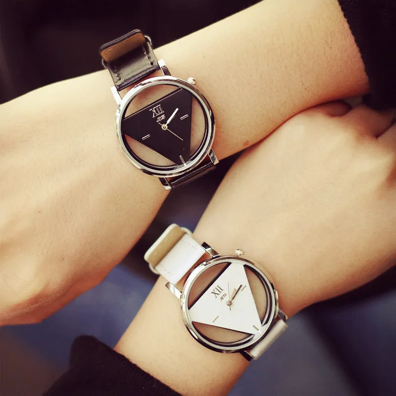 Triangle Dial Women Watches Fashion Lady Dress Quartz Wristwatches