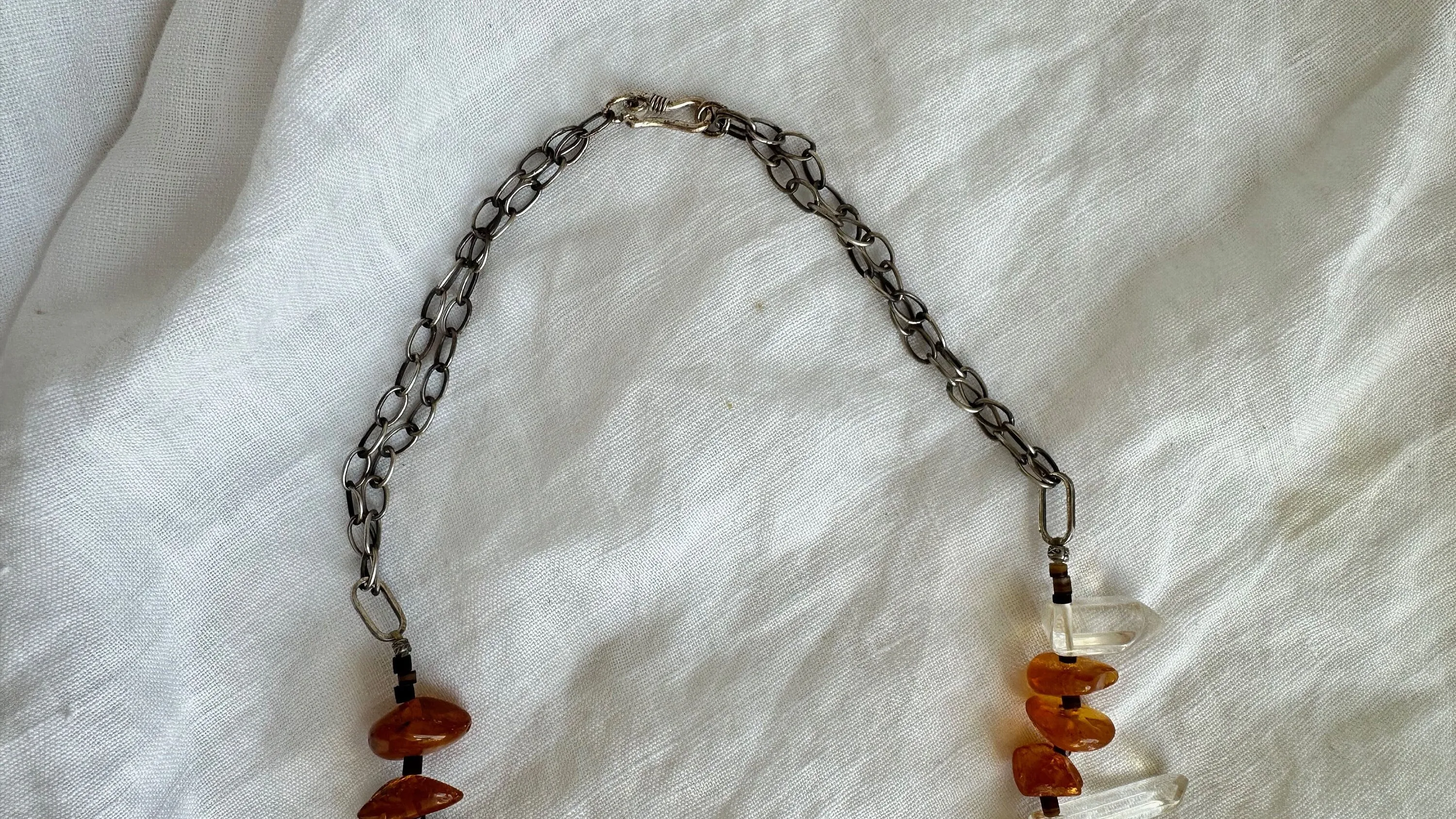 Turquoise, Shell and Baltic Necklace. 2374