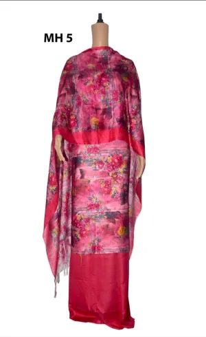 Tussar Silk Digital Print Dress Material