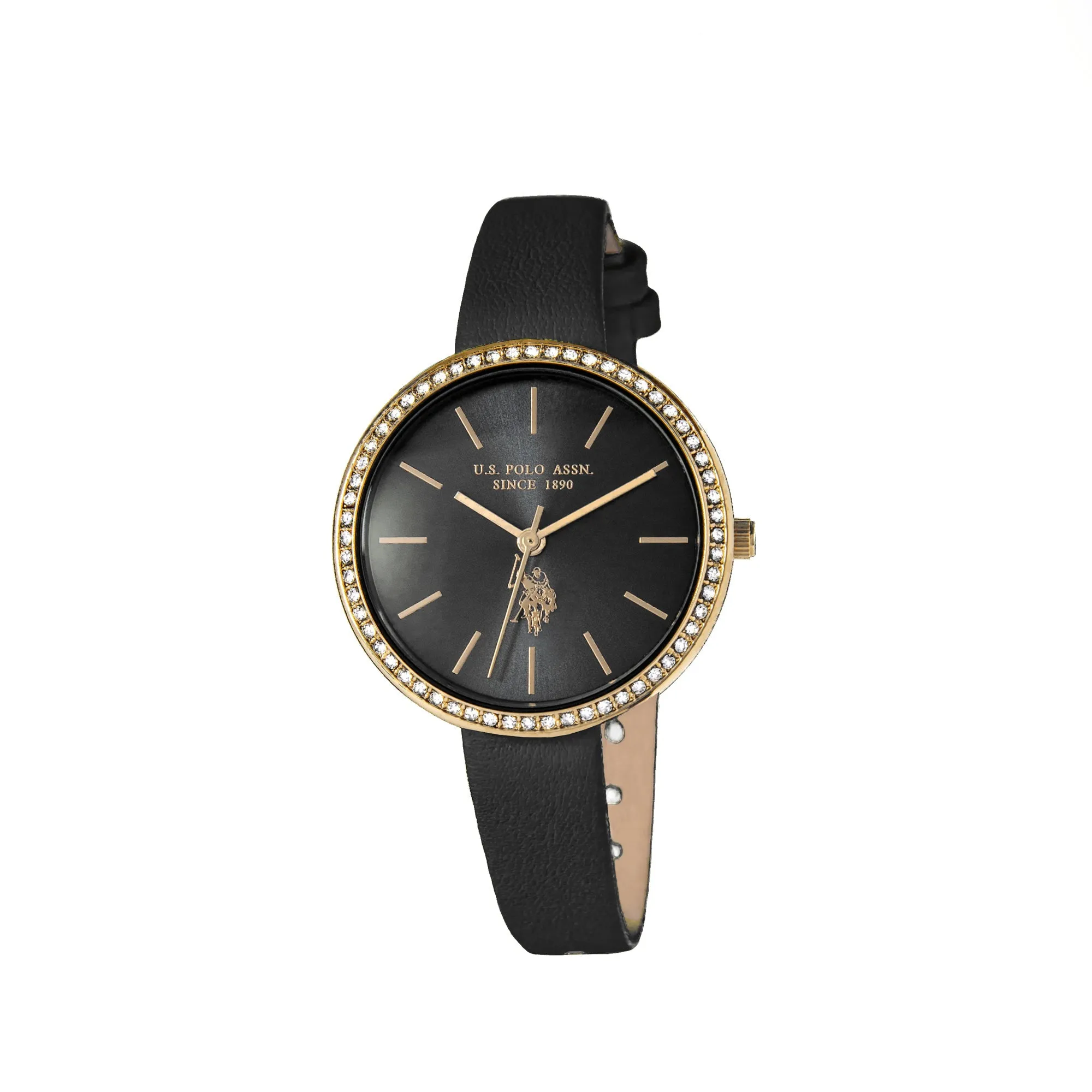 US POLO WOMEN'S LIGHT CALF LEATHER STRAP WITH PERSONALIZED BUCKLE