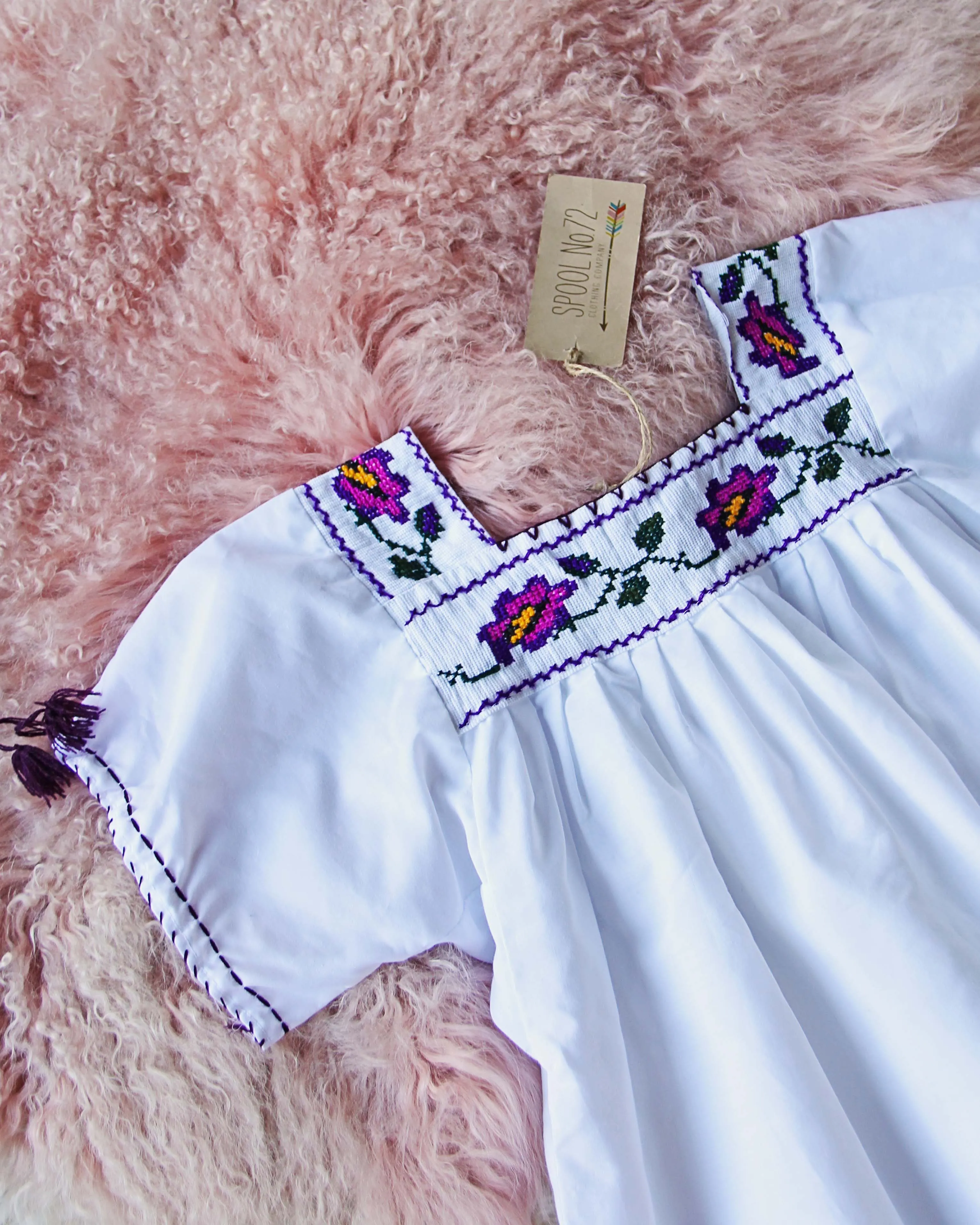 Vintage Mexican 70's  Embroidered Top