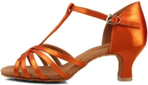 Women's Classic Latin Dance Shoes Ballroom Party Practice Performance Sandals,Model 217