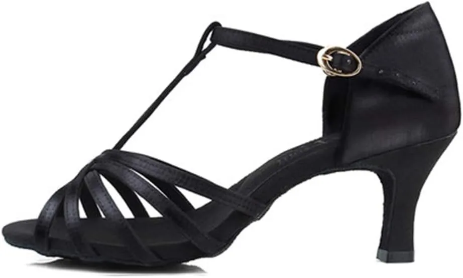 Women's Classic Latin Dance Shoes Ballroom Party Practice Performance Sandals,Model 217