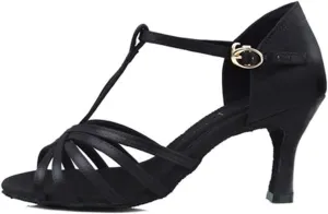 Women's Classic Latin Dance Shoes Ballroom Party Practice Performance Sandals,Model 217