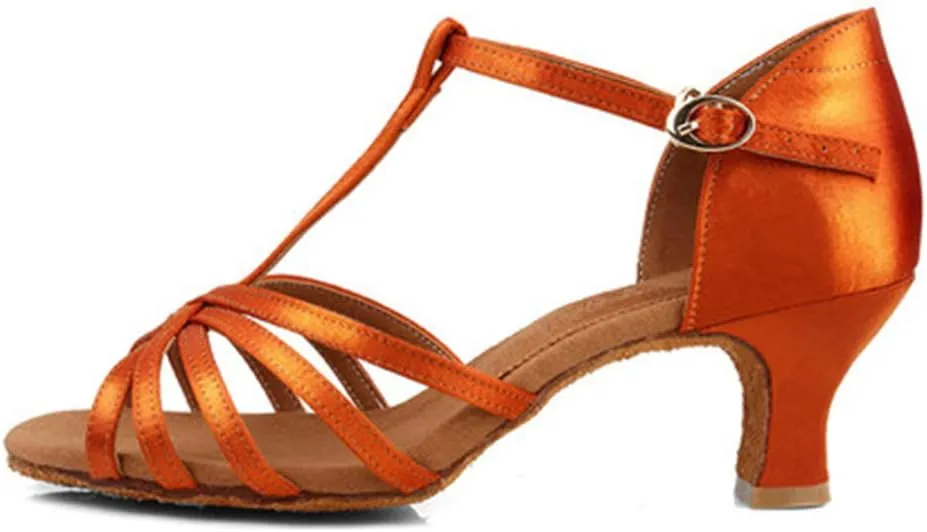Women's Classic Latin Dance Shoes Ballroom Party Practice Performance Sandals,Model 217