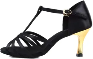 Women's Classic Latin Dance Shoes Ballroom Party Practice Performance Sandals,Model 217