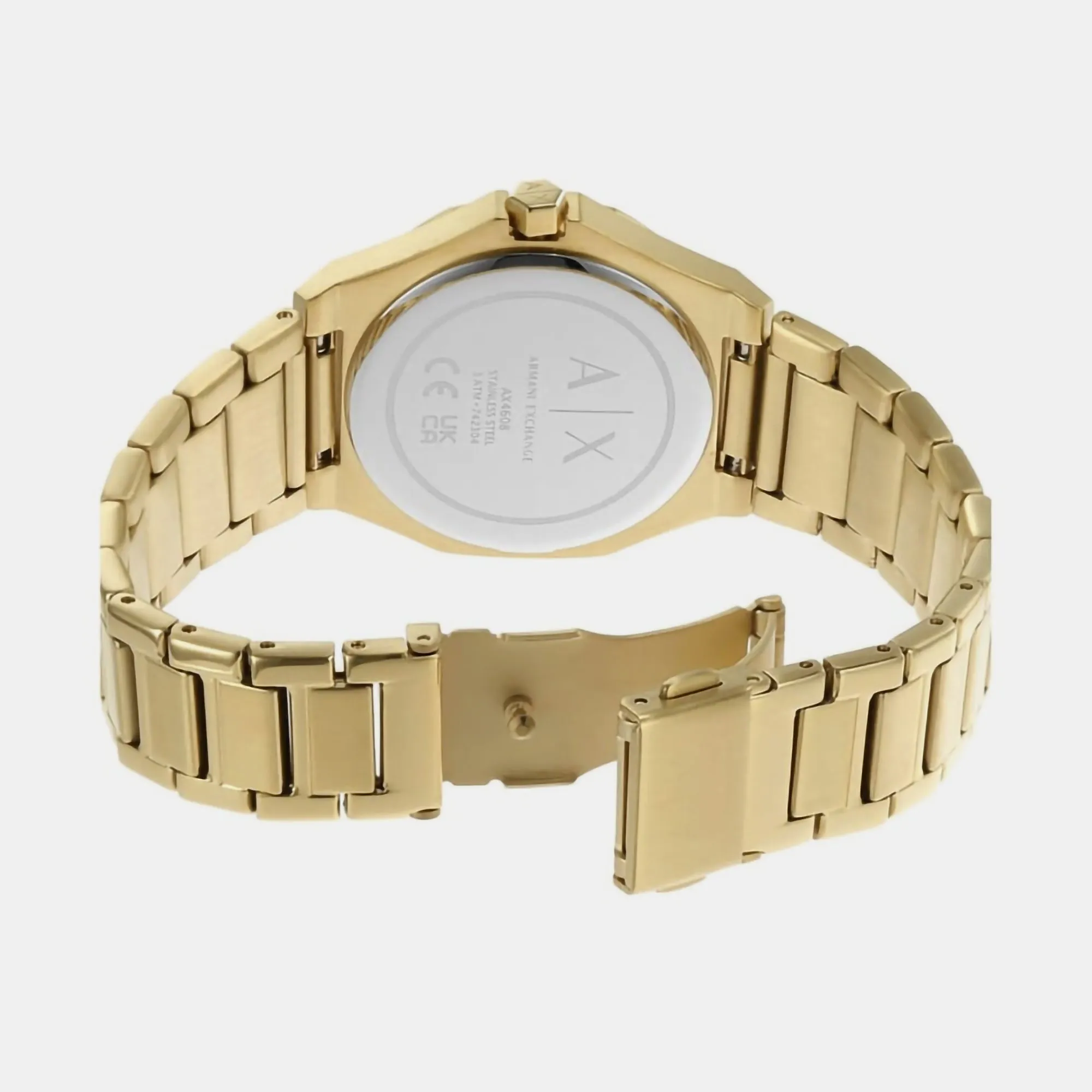 Women's Gold Analog Stainless Steel Watch AX4608