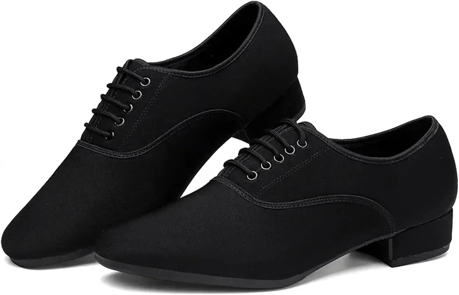 Women's Latin Dance Shoes Men's Jazz Sneaker for Men Professional Black Oxford Upper Latin Salsa Shoe Plus Size Low Heel Tango Ballroom Dance Shoes
