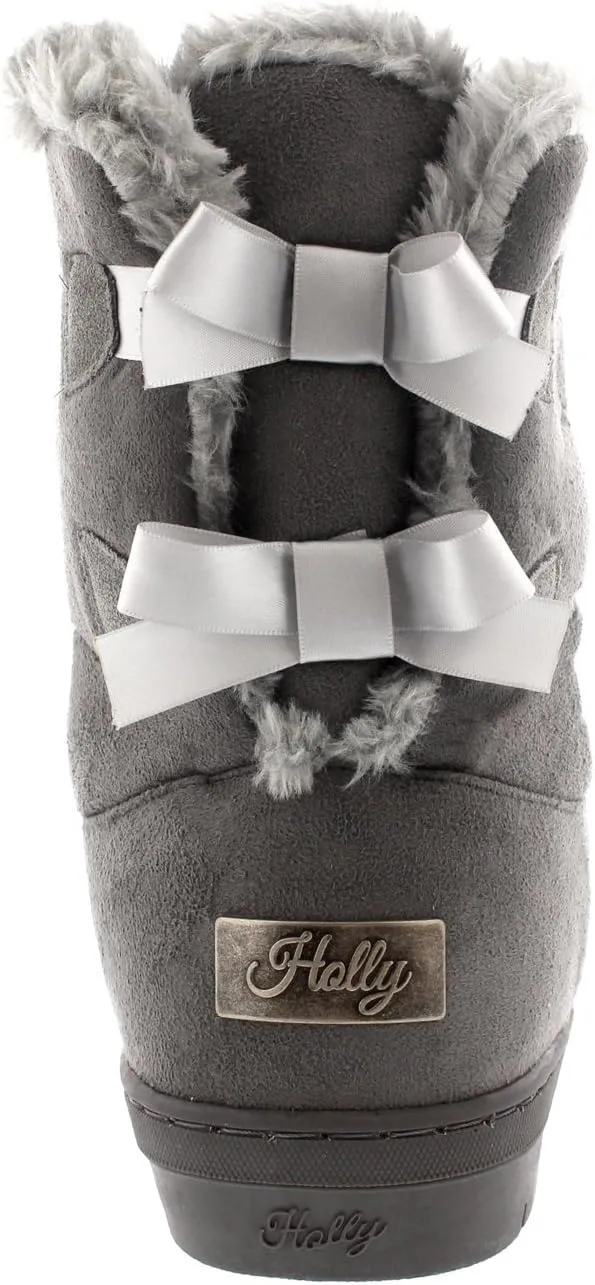 Womens Twin Bow Tall Classic Waterproof Winter Rain Snow Boots