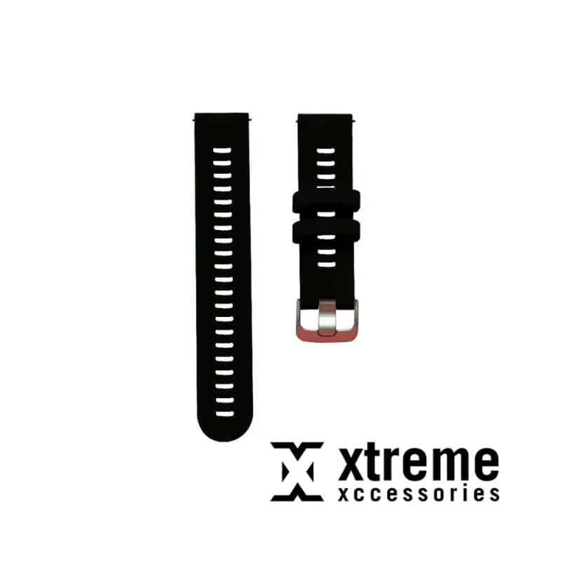Xtreme Xccessories Waterproof 22mm Silicone Pin Strap for Garmin Forerunner 245, 645, Vivoactive 3, Vivomove, Venu & More Vivomove Style